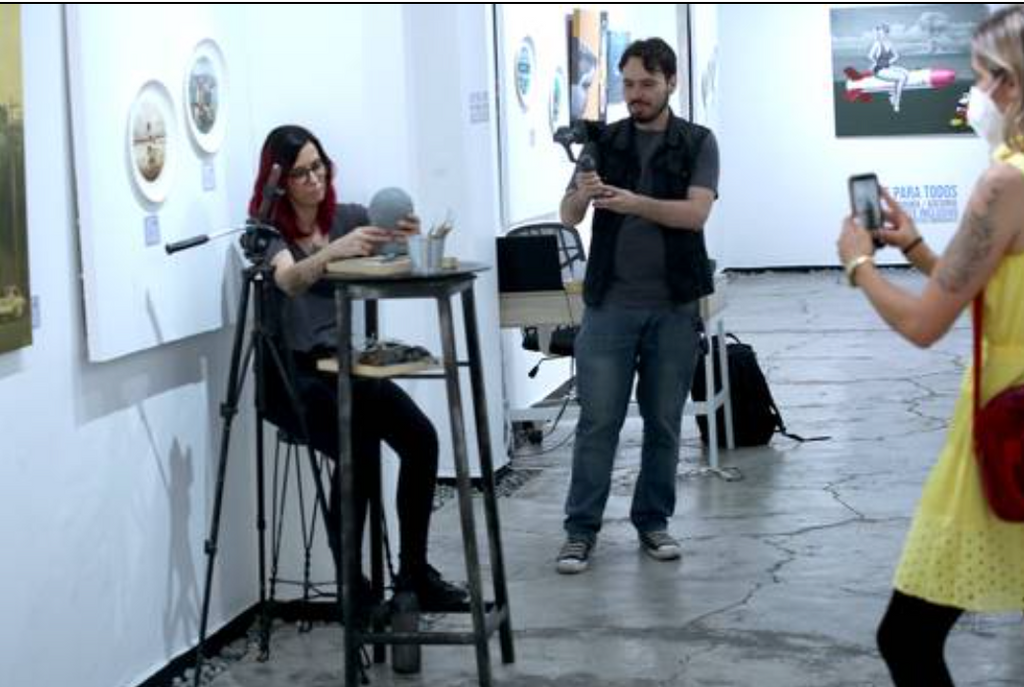 Escultura en vivo - Aguafuerte Galeria
