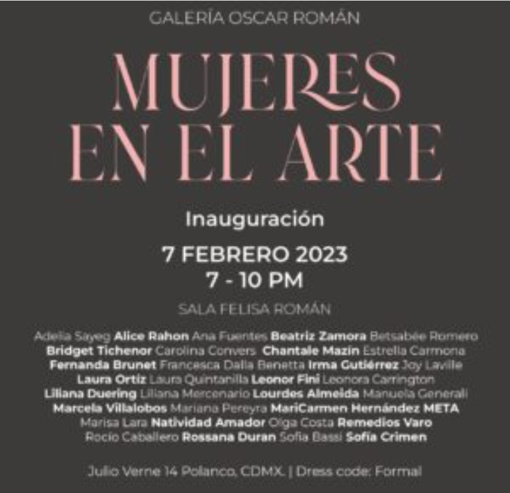 Exhibición mujeres en el arte
