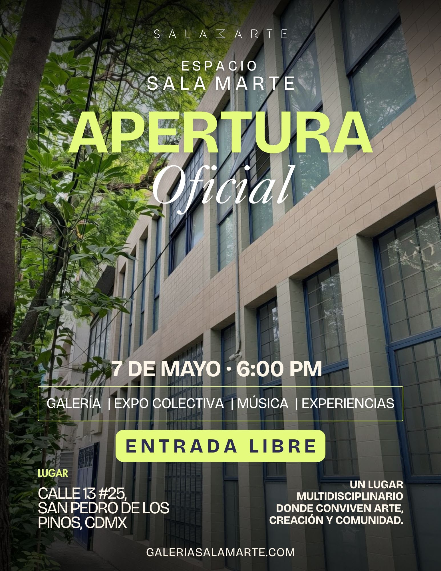 Exhibición colectiva: Apertura de Espacio Sala Marte en CDMX