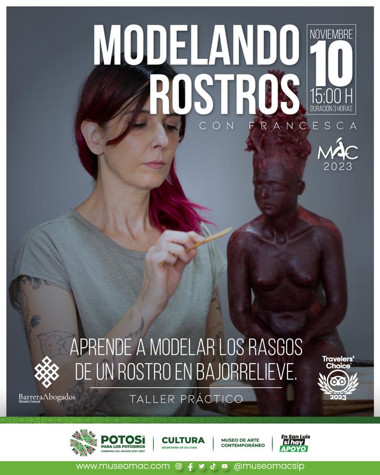 Taller de Modelado de ROSTROS en bajorrelieve en San Luis Potosí !!!