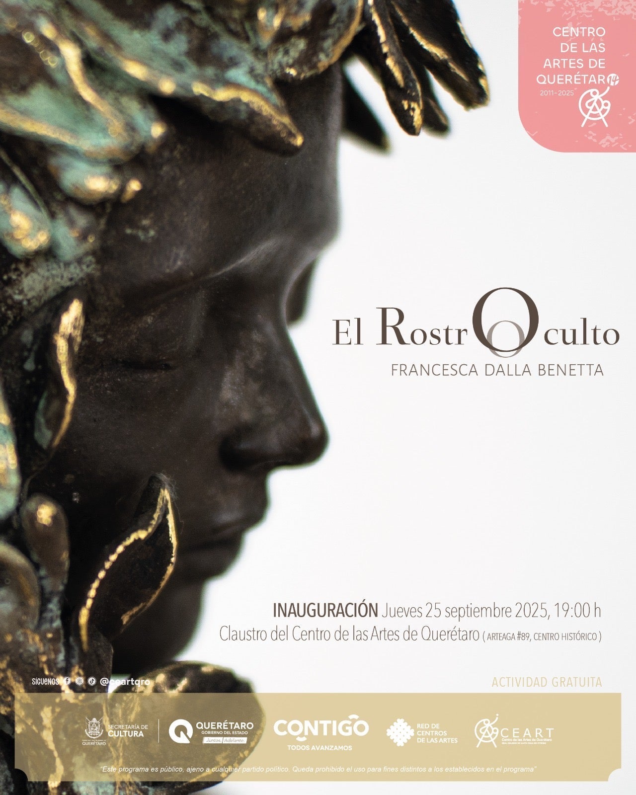 Ya está aquí la inauguración del Rostro Oculto a Querètaro