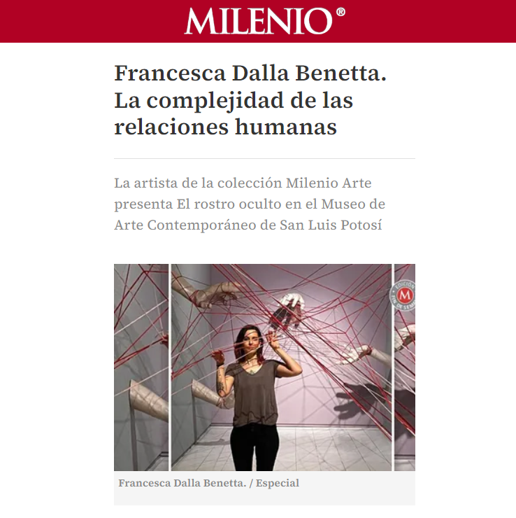 MILENIO PUBLICA UNA NOTA SOBRE MI EXPO "EL ROSTRO OCULTO"