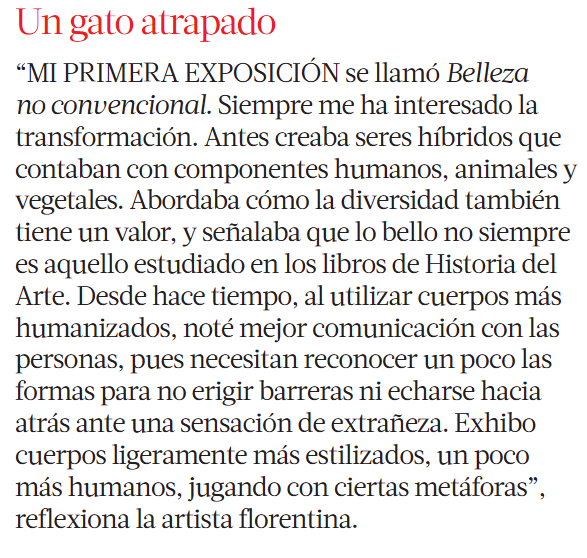 Escultura, creación y transformación.