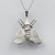 Moth silver Necklace
